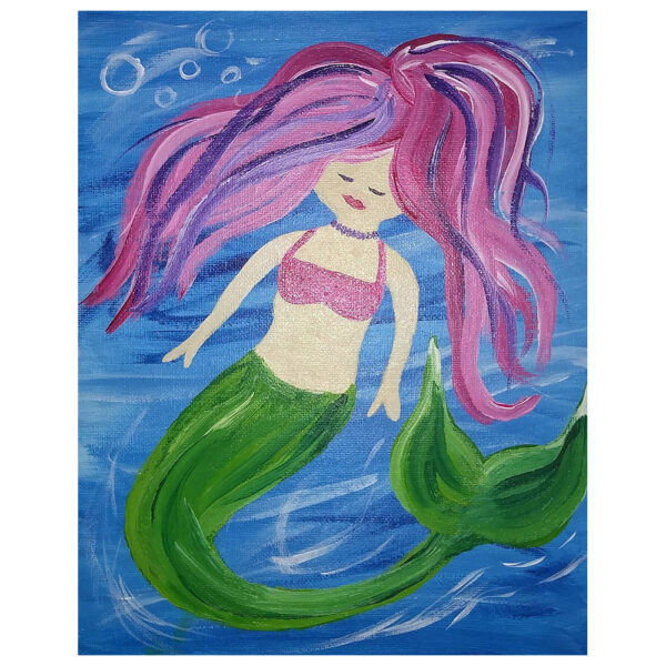 Mermaid Pre-drawn Canvas