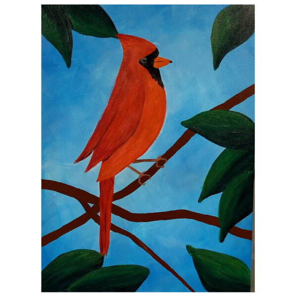 Cardinal Pre-drawn Canvas