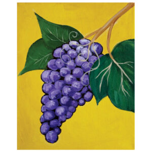 Grapes Pre-drawn Canvas