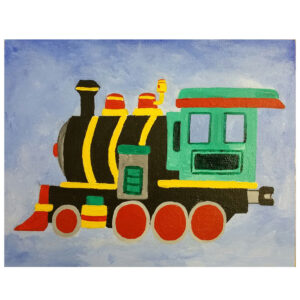 Train Pre-drawn Canvas