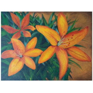 Orange Lilies 12" x 16"